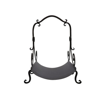 Fekete kovácsolt vas jellegű fatároló