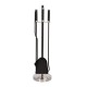 Fekete inox 4 tagú tisztítószett Fekete inox 4 tagú tisztítószett