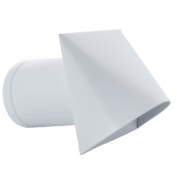 Fehér külső levegő esővédő sapka rovarvédő fém hálóval