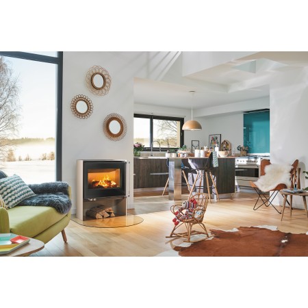 Átlátszó üveg alátétlap 100 x 100 cm r 500 kerekített