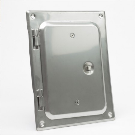 Hőszigetelt, saválló acél kéménytisztító ajtó